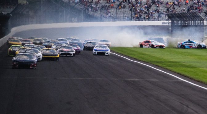 William Byron exits Brickyard 400 after hard Stage 2 wreck