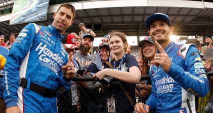 Making up for May: Kyle Larson, Hendrick savor Brickyard redemption moment with Indy fans