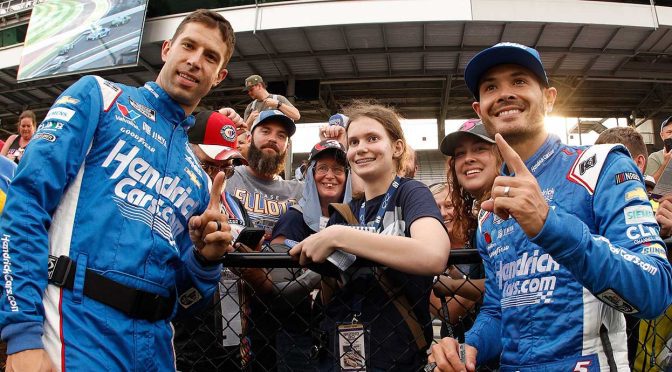 Making up for May: Kyle Larson, Hendrick savor Brickyard redemption moment with Indy fans