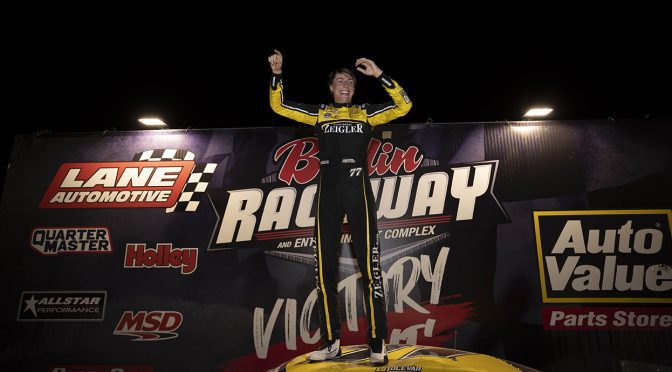 Featured Image for Carson Hocevar holds off Erik Jones and Bubba Pollard to earn his first Battle at Berlin victory