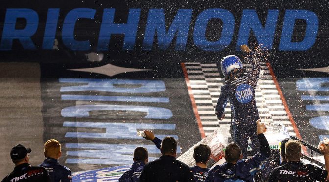 Featured Image for Ty Majeski survives late restart to win Truck Series race at Richmond, 2024 playoff field set