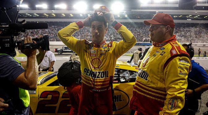 Featured image for Irate Joey Logano lambastes Austin Dillon’s last lap: ‘It’s a bunch of BS’