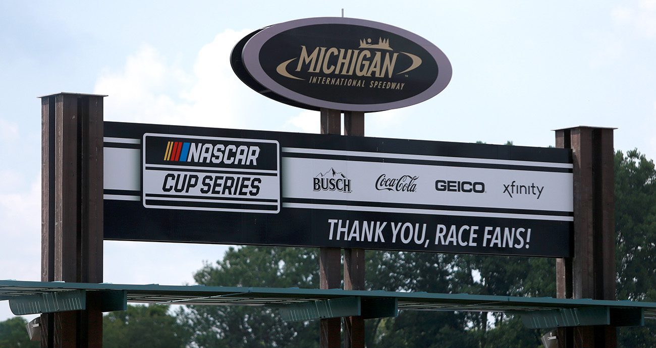 signage at michigan international speedway