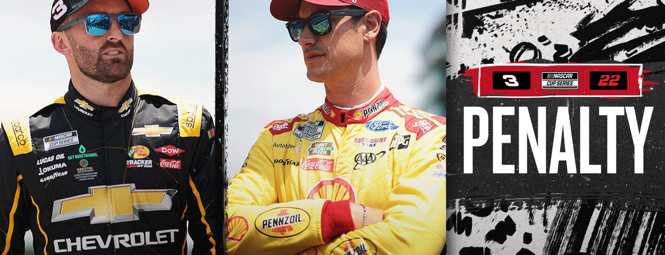 Austin Dillon and Joey Logano on the penalty report from Richmond Raceway