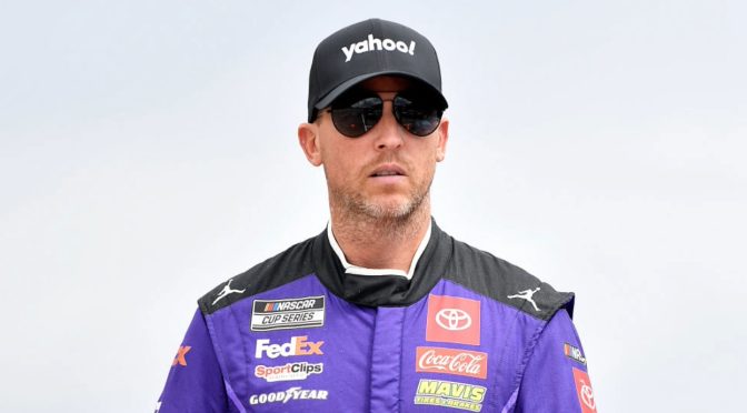 Featured Image for Rain cancels qualifying; Denny Hamlin to lead field to green at Michigan