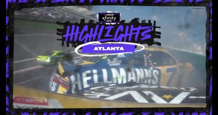 Justin Allgaier collides with Cole Custer, ensuing a multicar wreck