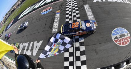 Joey Logano wins playoff opener at Atlanta in thrilling overtime