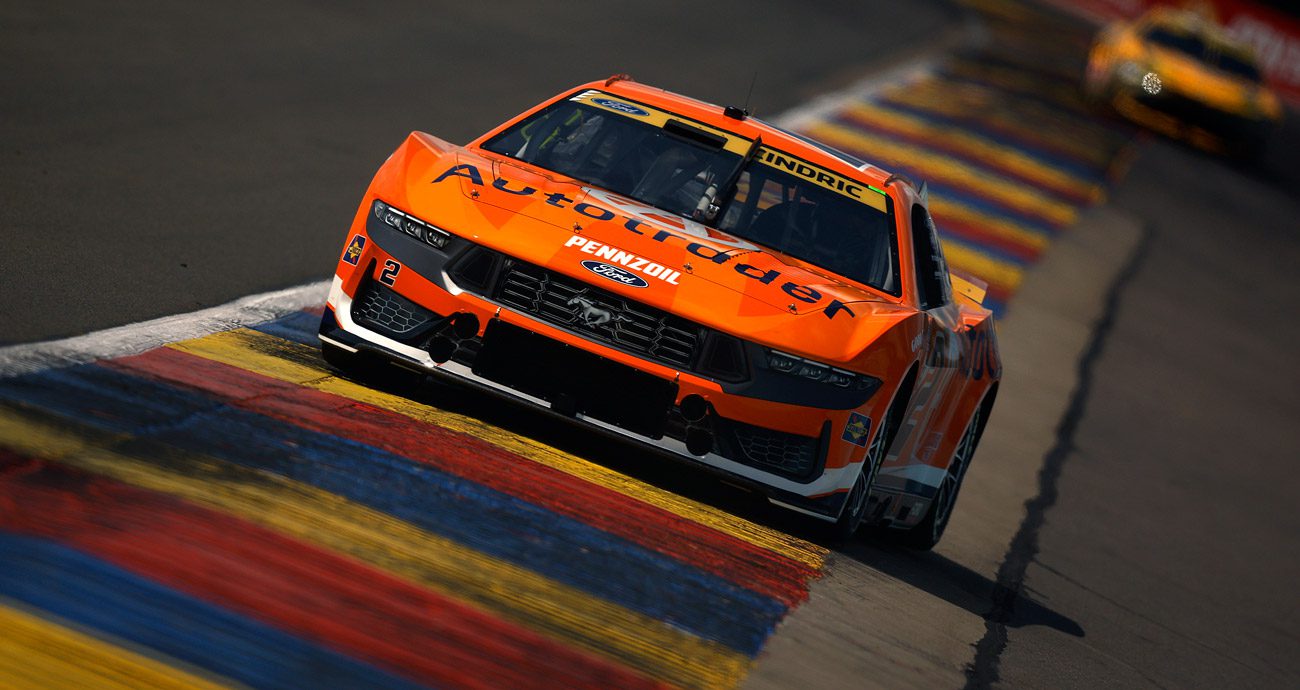 Austin Cindric drives during NASCAR Cup Series practice at Watkins Glen.