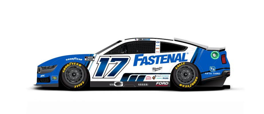 Chris Buescher's paint scheme for Bristol.