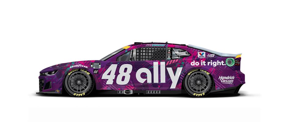 Alex Bowman's paint scheme for Bristol.