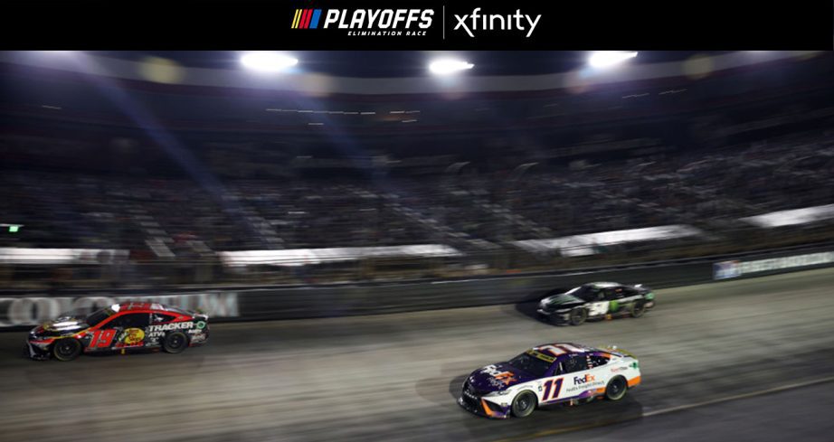 hamlin truex and gibbs race at bristol