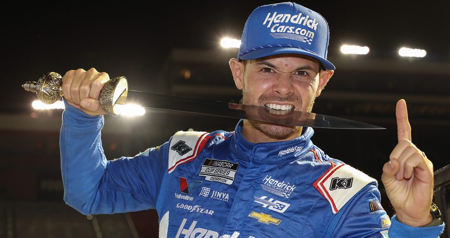 Kyle Larson bites sword at Bristol.