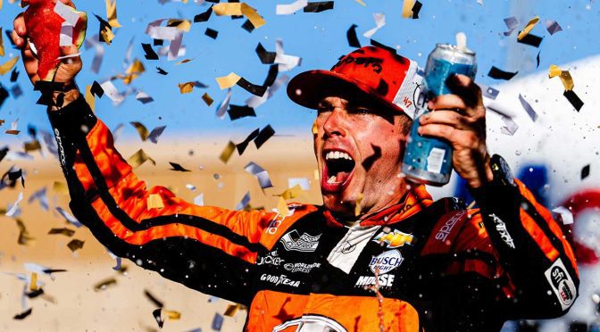 Chastain spoils playoff show at Kansas, posts first Cup Series win of the season