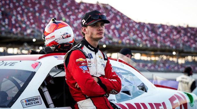 Featured Image for Jesse Love makes the most of wreck recovery, gains ground in Xfinity playoffs with Talladega top 10