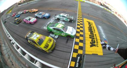 Ricky Stenhouse Jr. plays spoiler, wins chaotic playoff race at Talladega Superspeedway