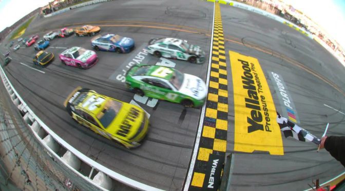 Featured Image for Ricky Stenhouse Jr. plays spoiler, wins chaotic playoff race at Talladega Superspeedway