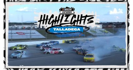 ‘Big One’ strikes as Cindric spins from lead with five laps to go
