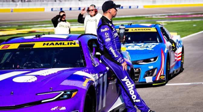 Denny Hamlin, No. 11 team salvage Vegas top 10 but leave on the outside looking in