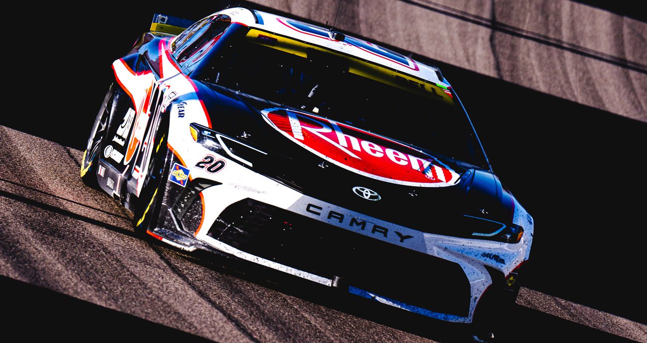 Christopher Bell drives in a NASCAR Cup Series race at Las Vegas.