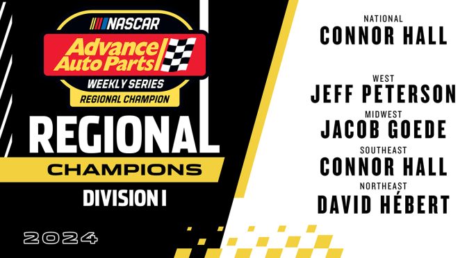 Featured image for NASCAR Advance Auto Parts Weekly Series regional champions for 2024