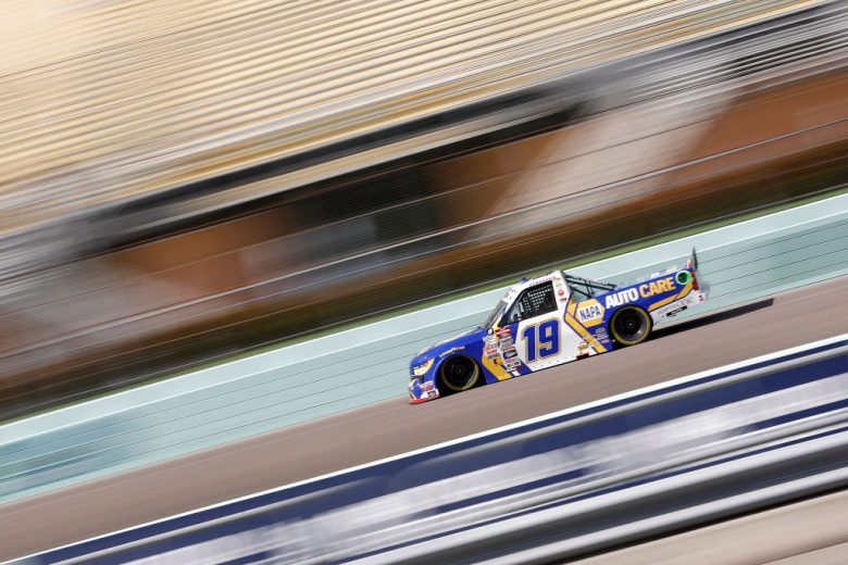 Christian Eckes drives at Homestead-Miami.