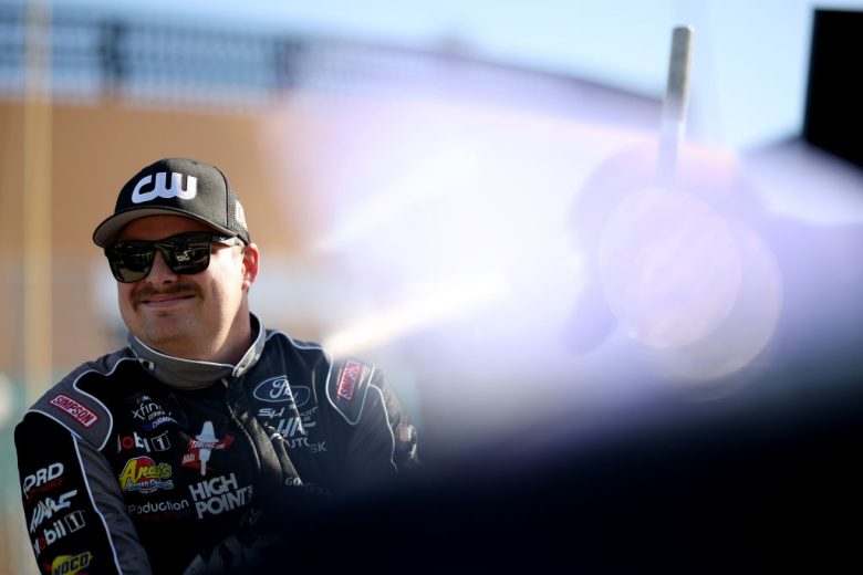 Cole Custer looks on at Homestead-Miami.