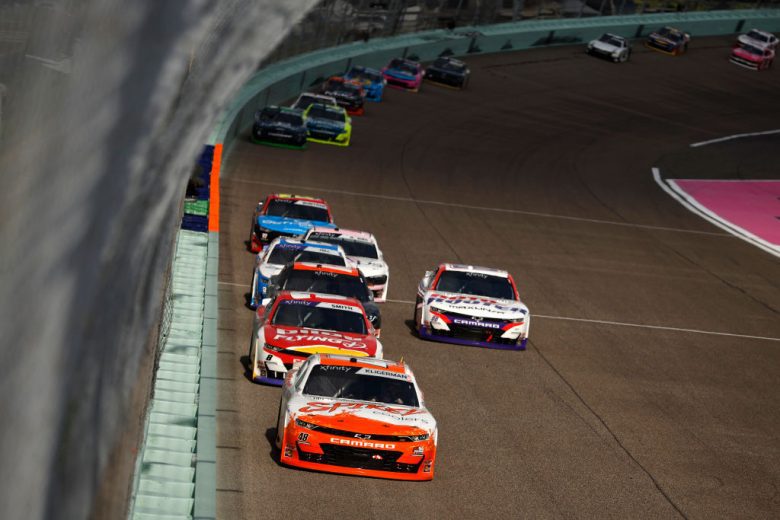 A general view of racing at Homestead-Miami.