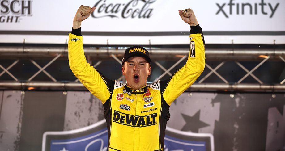 Christopher Bell celebrates.