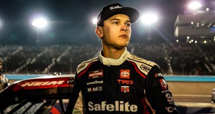 Corey Heim looks on after the NASCAR Craftsman Truck Series race at Phoenix.