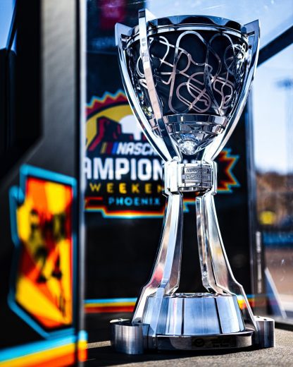 A general view of the Bill France Cup at Phoenix Raceway.
