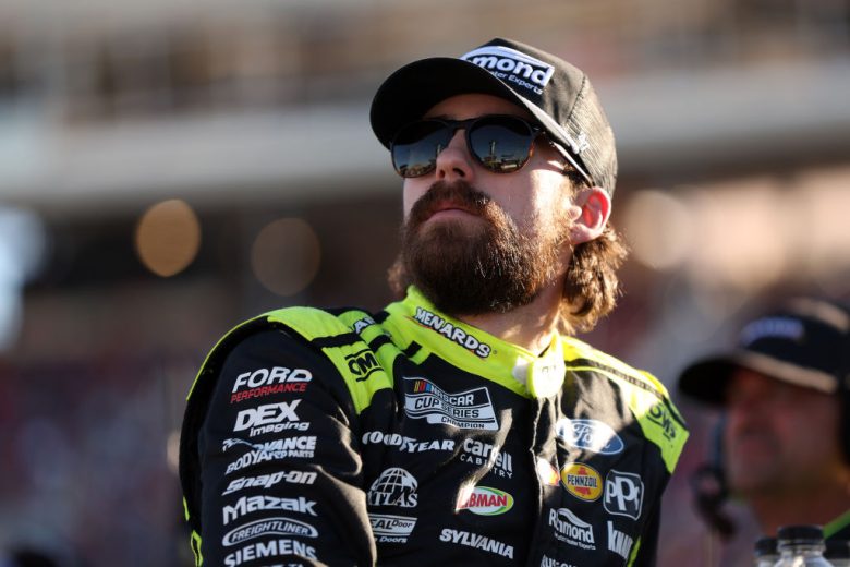 blaney looks on