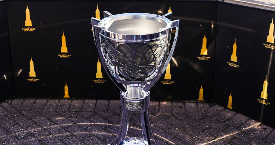 General view of the Bill France Cup at the Empire State Building