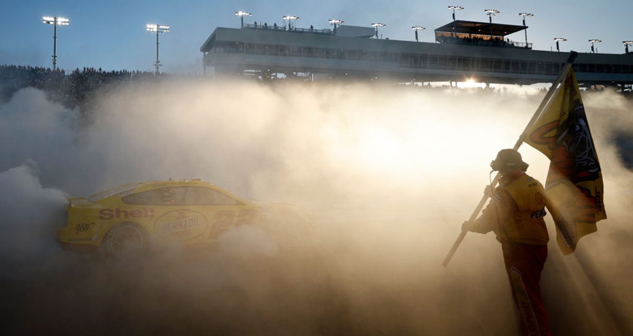 logano celebrates