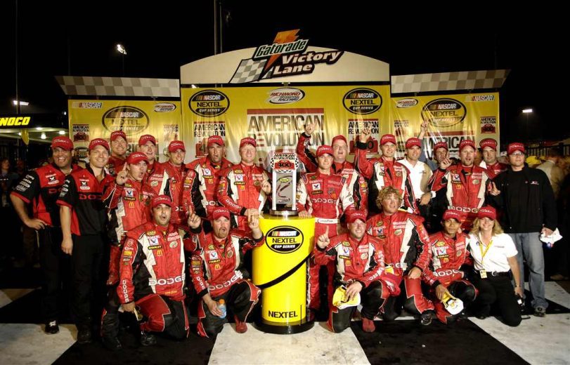 Kasey Kahne celebrates in Victory Lane at Richmond.