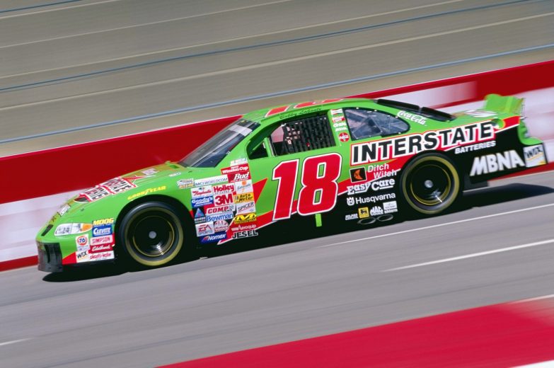 Bobby Labonte drives No. 18 Interstate Batteries cup car.