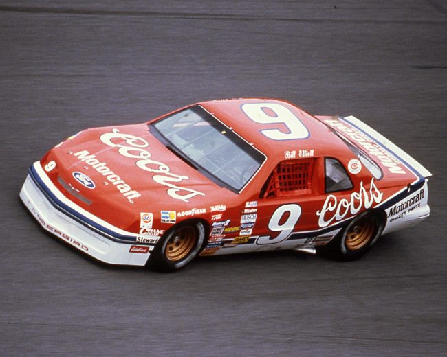 Bill Elliott drives No. 9 Coors Ford.