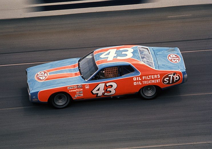 Richard Petty drives No. 43 Dodge at Daytona.