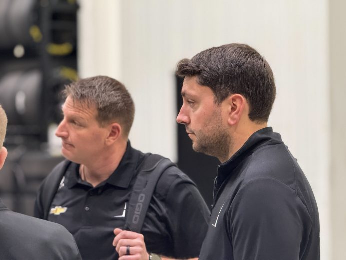 michael mcdowell and crew chief travis peterson