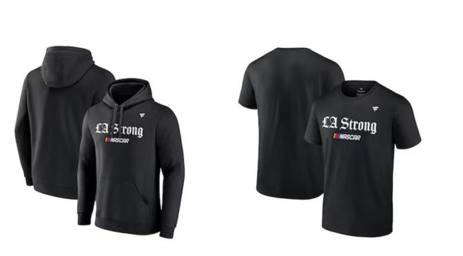 NASCAR joins LA sports teams’ wildfire relief efforts with Fanatics’ LA Strong gear