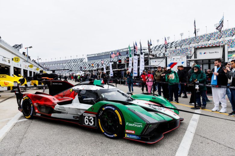 A general view of the Lamborghini GTP car.