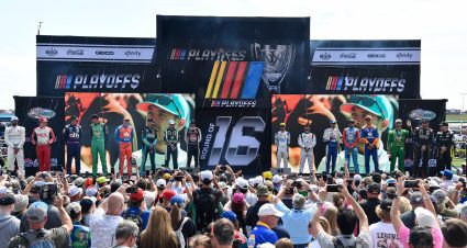 The 2024 NASCAR Cup Series Playoffs drivers are introduced before a race.