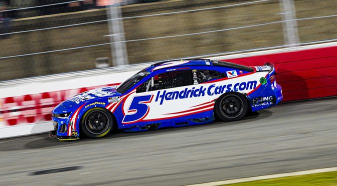 Featured Image for Kyle Larson wins Last Chance Qualifier to make Cook Out Clash