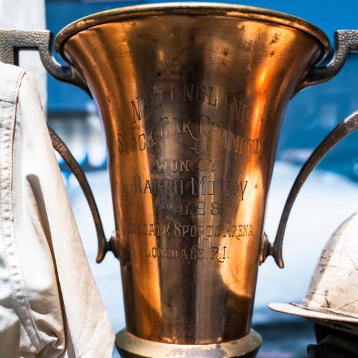 A view of Ralph Moody's trophy.