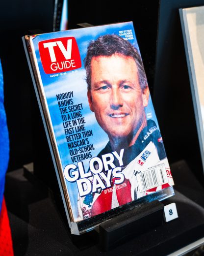 A view of Ricky Rudd on a TV guide cover.