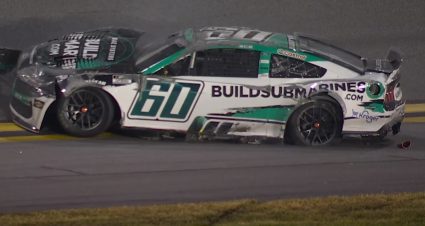Big crash at front of field leads to Ryan Preece flip in closing laps