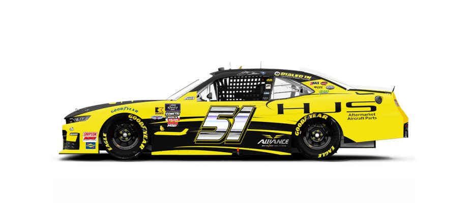 Esquema de pintura de Jeremy Clements para COTA.