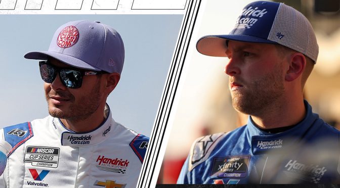 Featured Image for Kyle Larson, William Byron to split three Truck races for Spire Motorsports