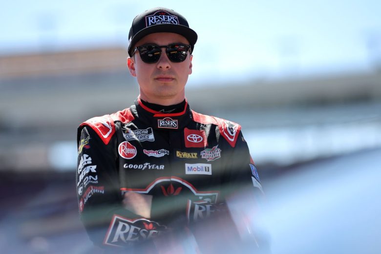 Christopher Bell looks on at Phoenix Raceway.