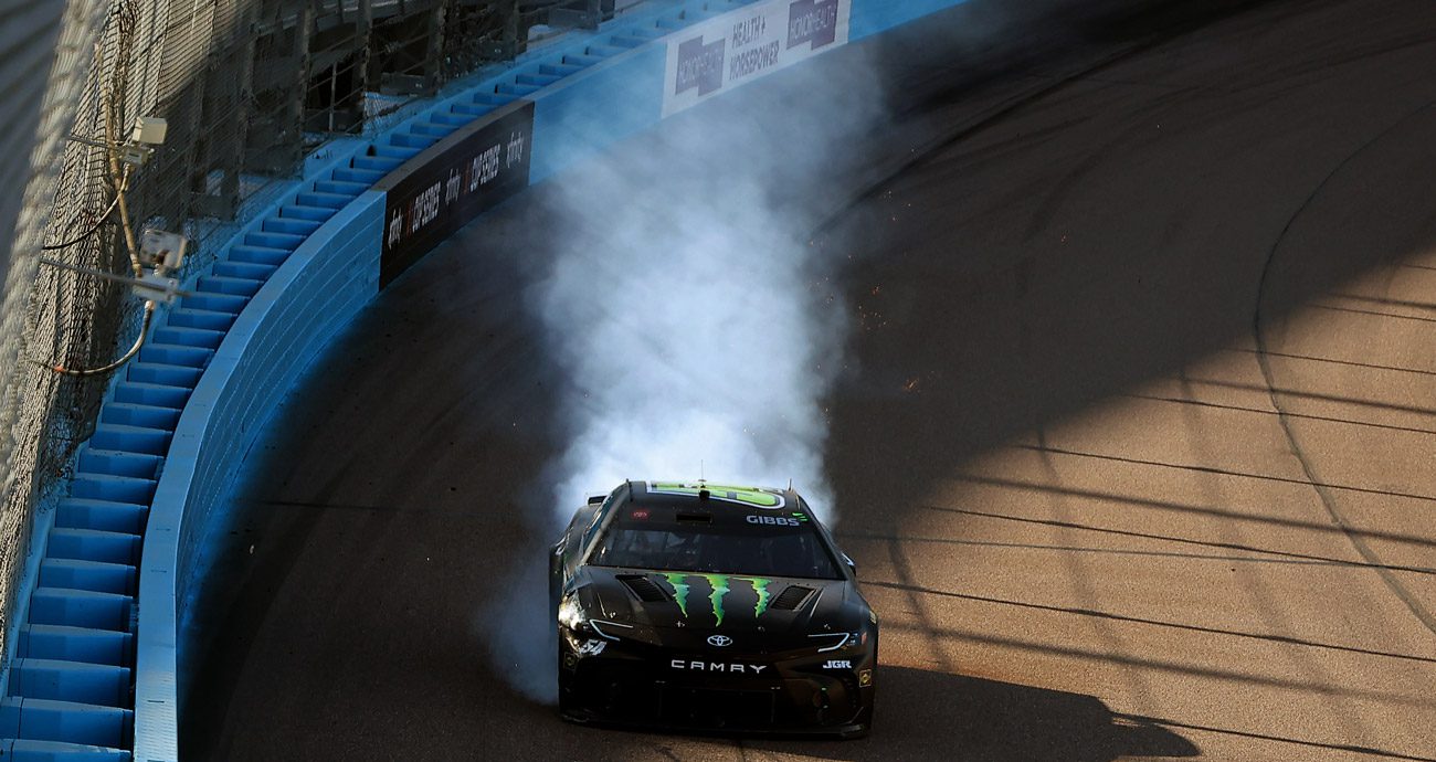 Ty Gibbs after damage at Phoenix.