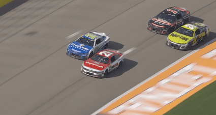Josh Berry and Daniel Suárez battle for Las Vegas lead